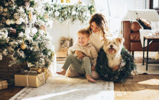 Single parent with child during the Holidays