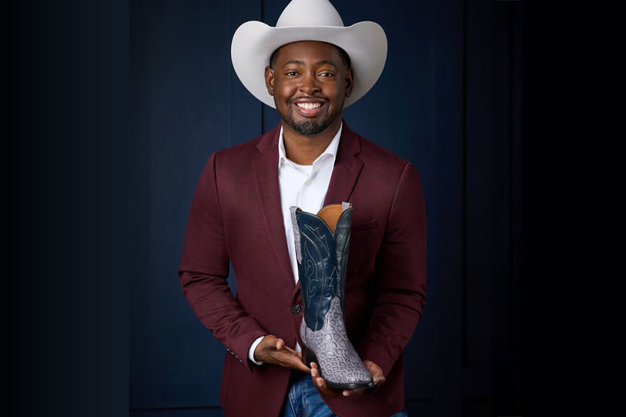 Travion Dickson Boots Katy Cares Gala