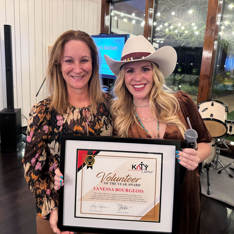 Katy Cares Volunteer Vanessa Bourgeois